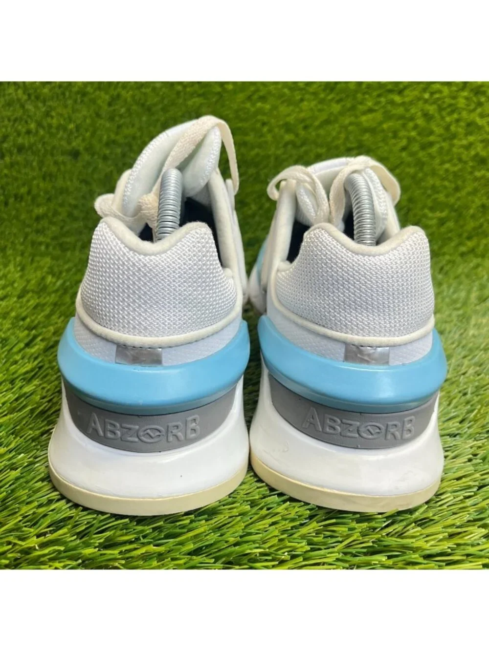 New Balance 997 Womens Size 9.5 White Blue Walking Running Shoes Sneakers